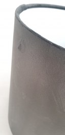 Szary abażur welurowy VELOUR w kształcie cylindra w stylu nowojorskim 20 cm